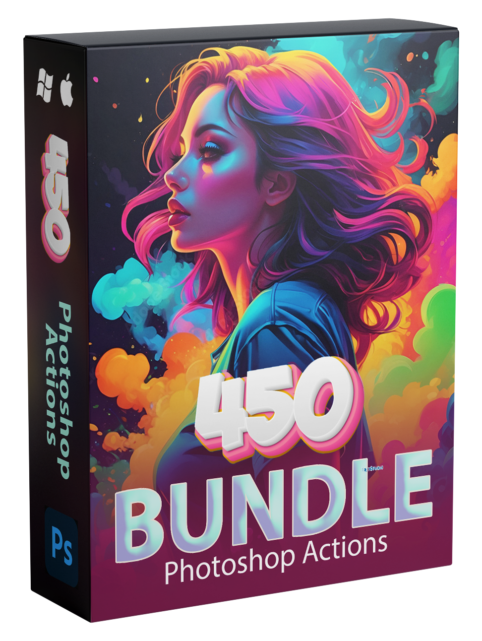 +450 - Photoshop Actions - Bundle - Free lifetime updates