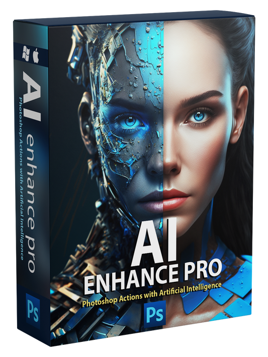 AI Enhance Pro - Intelligente Photoshop-Aktionen
