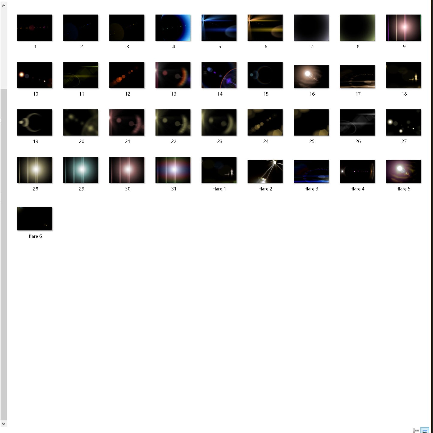 Lens flare - Overlays