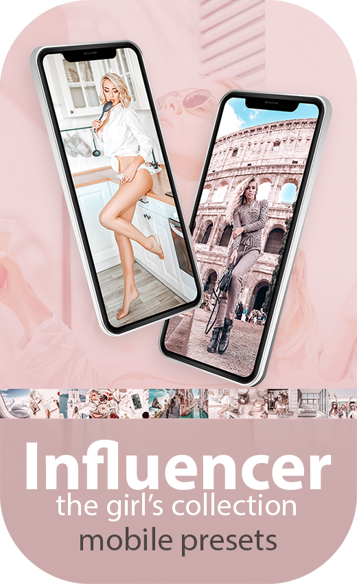 Pacchetto Influencer - versione RAGAZZA - +120 Mobile Presets