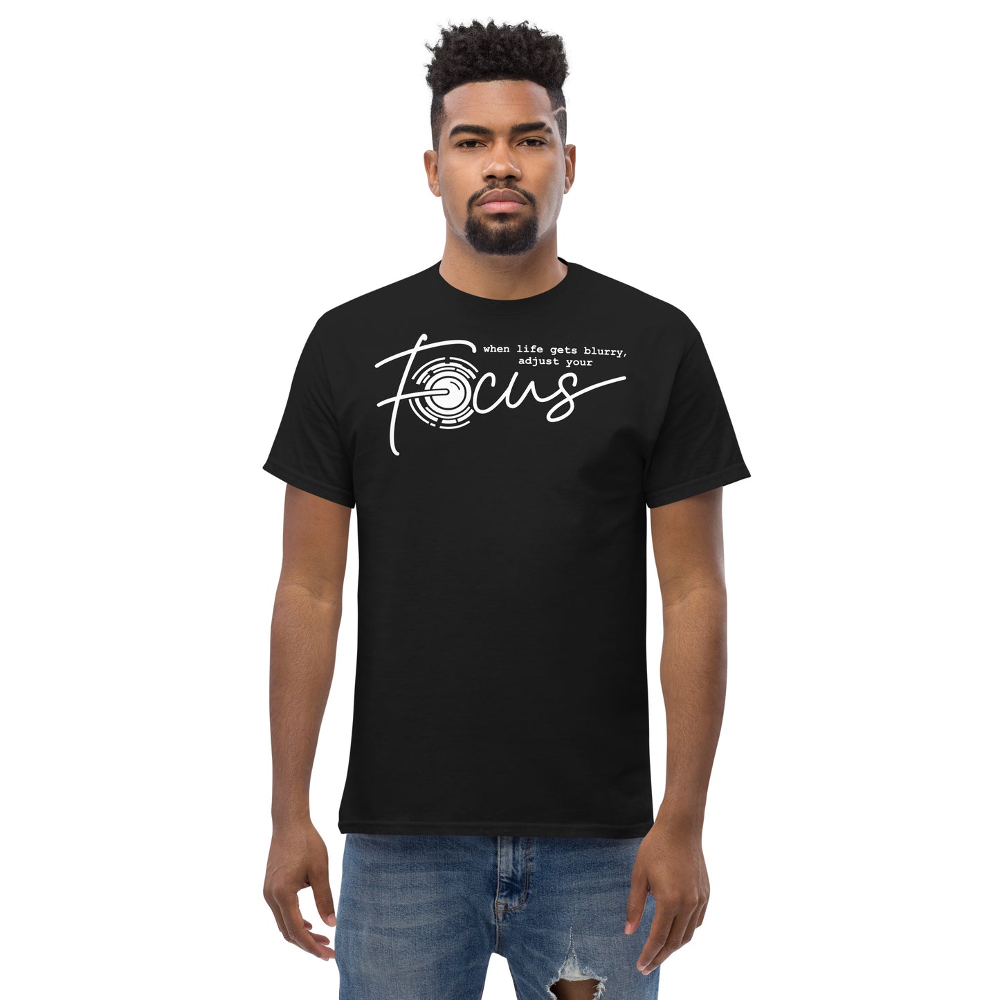 T-shirts Homme - Focus - Logo blanc