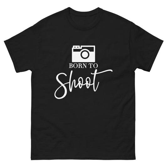T-shirts Homme - Born to shoot - Logo Blanc