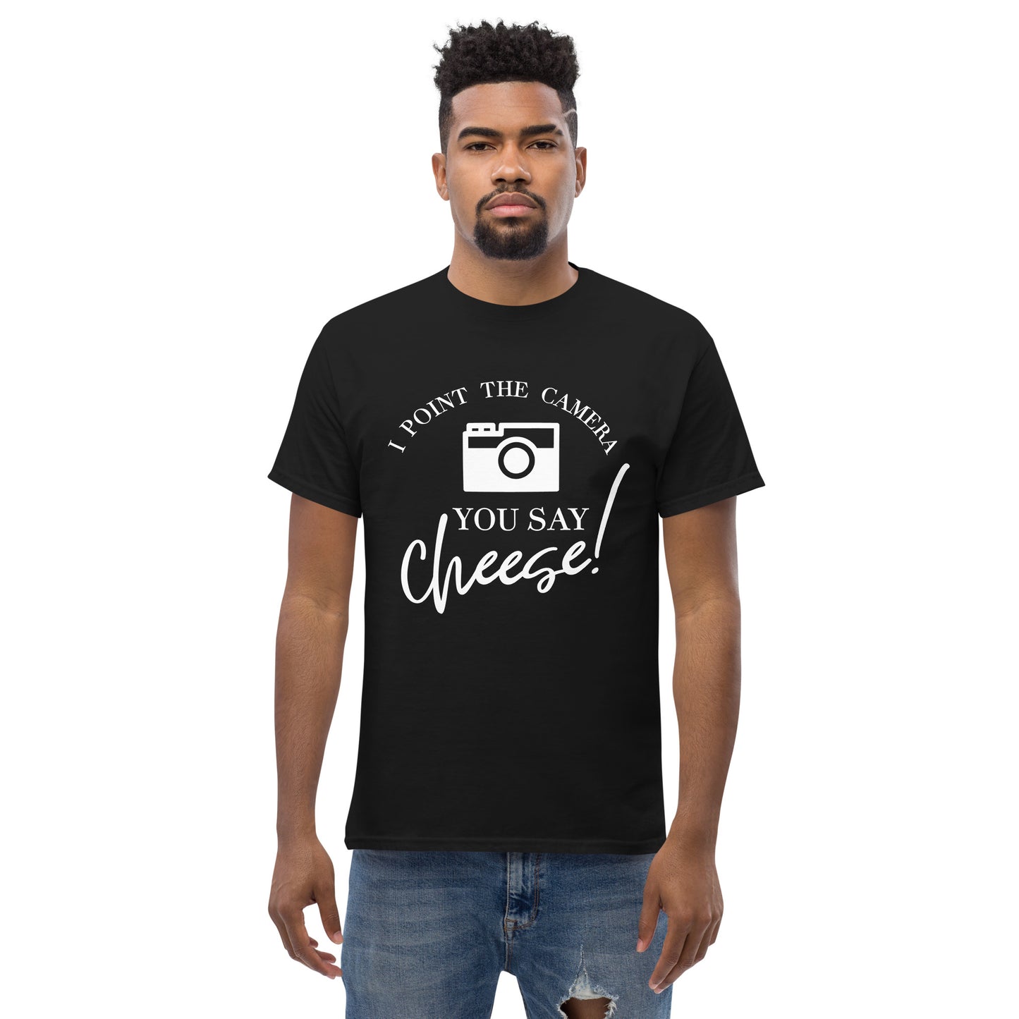 T-shirts Homme - Tu dis cheese - Logo blanc