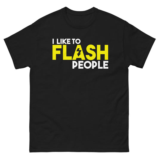 T-shirts Homme - J'aime flasher - Logo Blanc