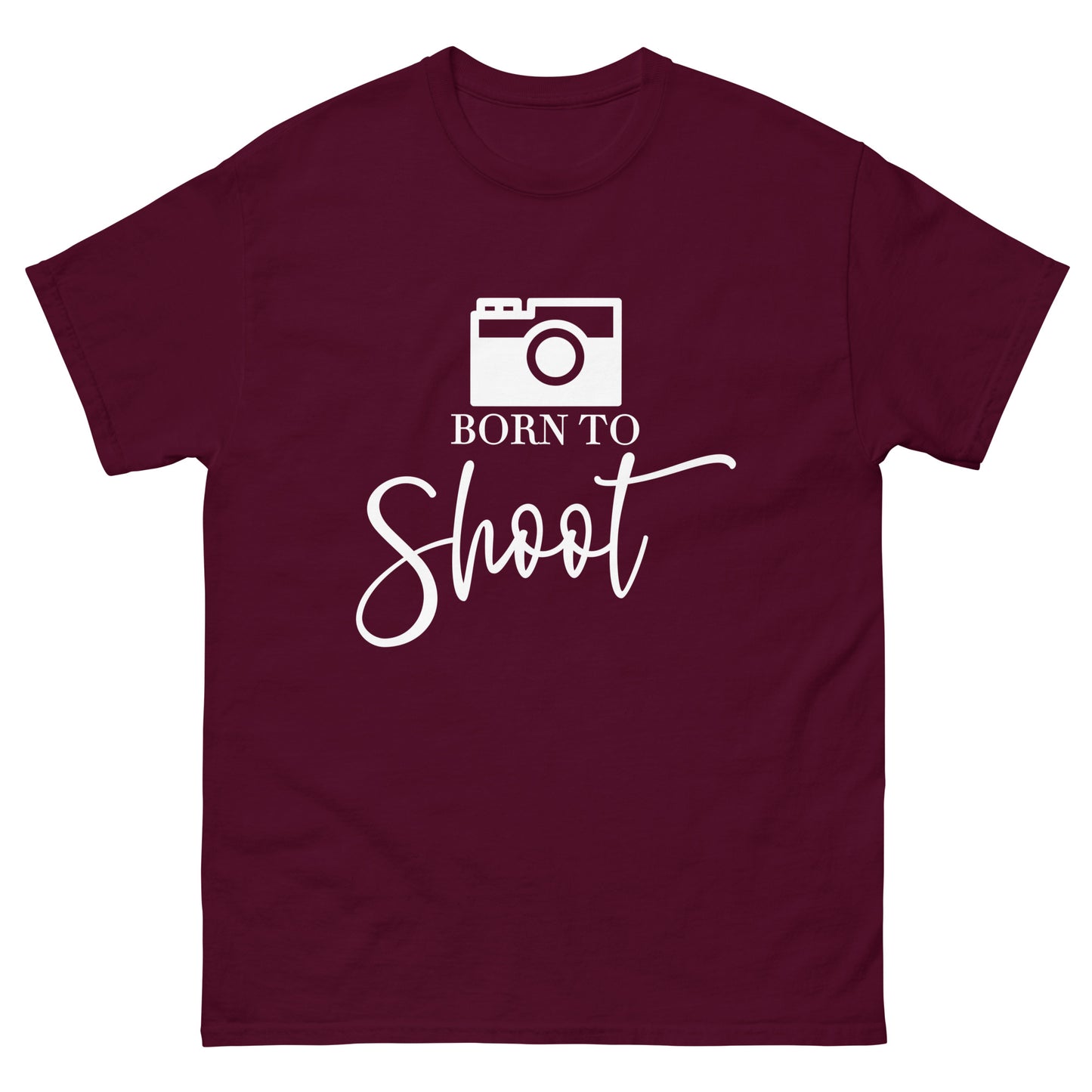 T-shirts Homme - Born to shoot - Logo Blanc