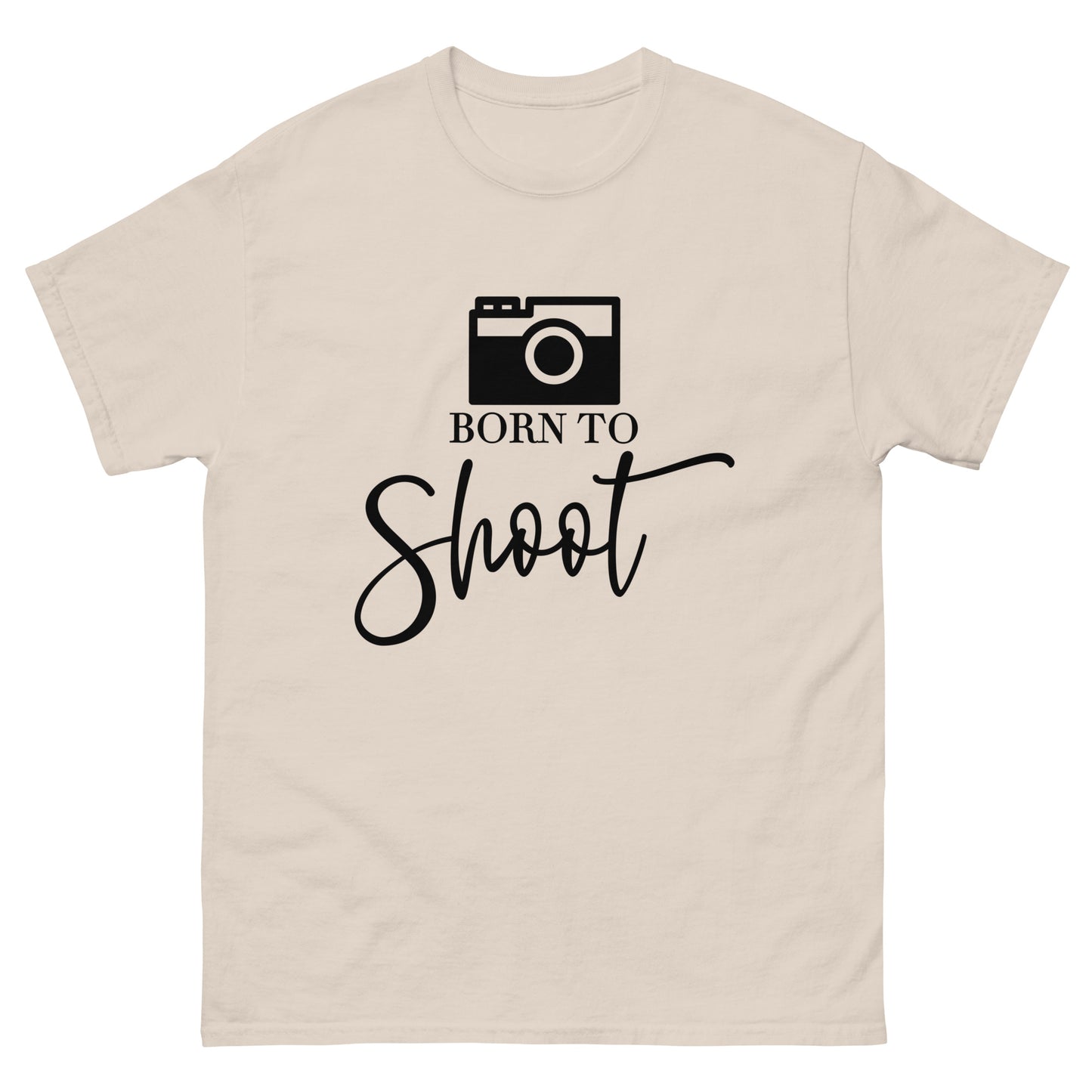 T-shirts Homme - Born to shoot - Logo noir