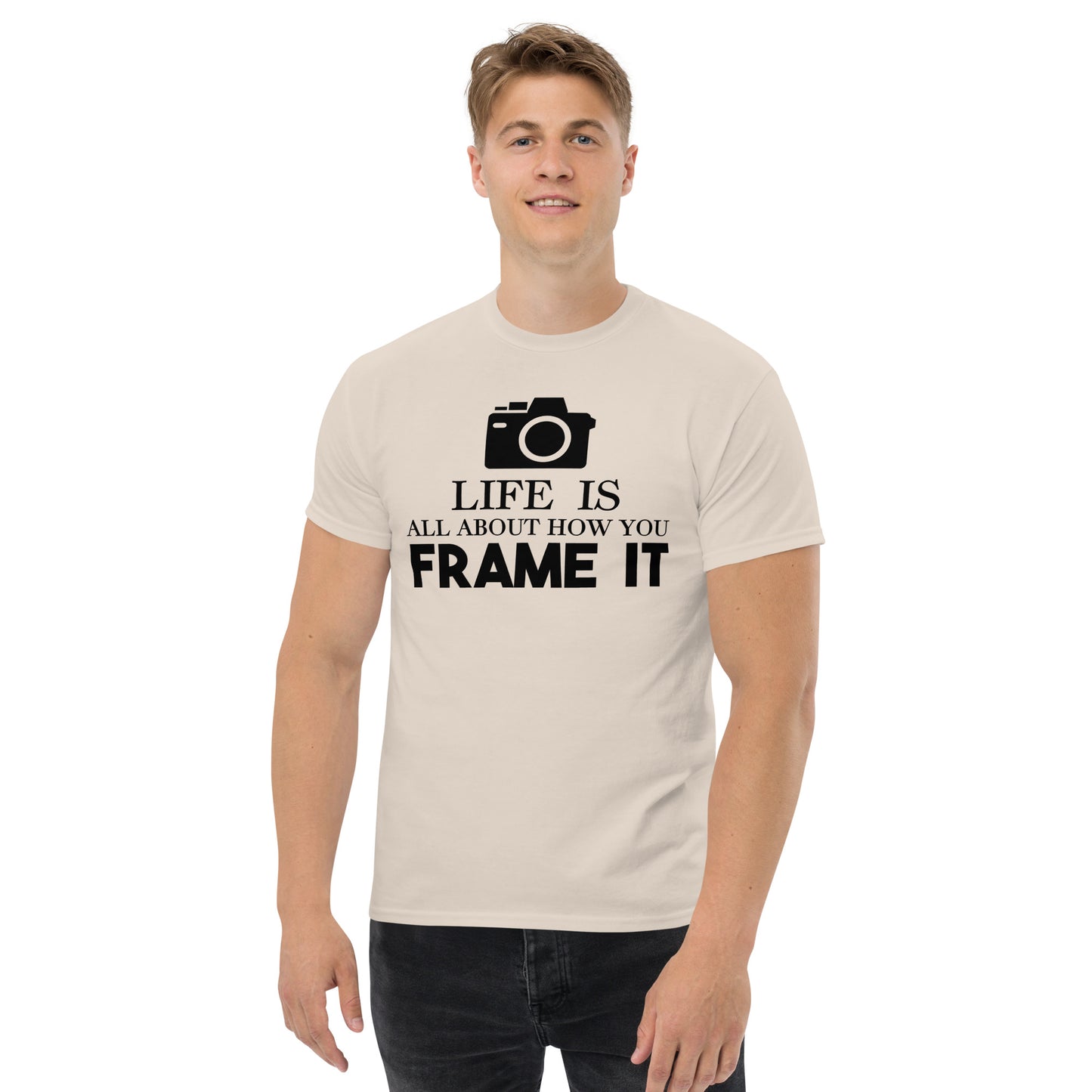 T-shirts pour hommes - Comment vous l'encadrez - Logo noir