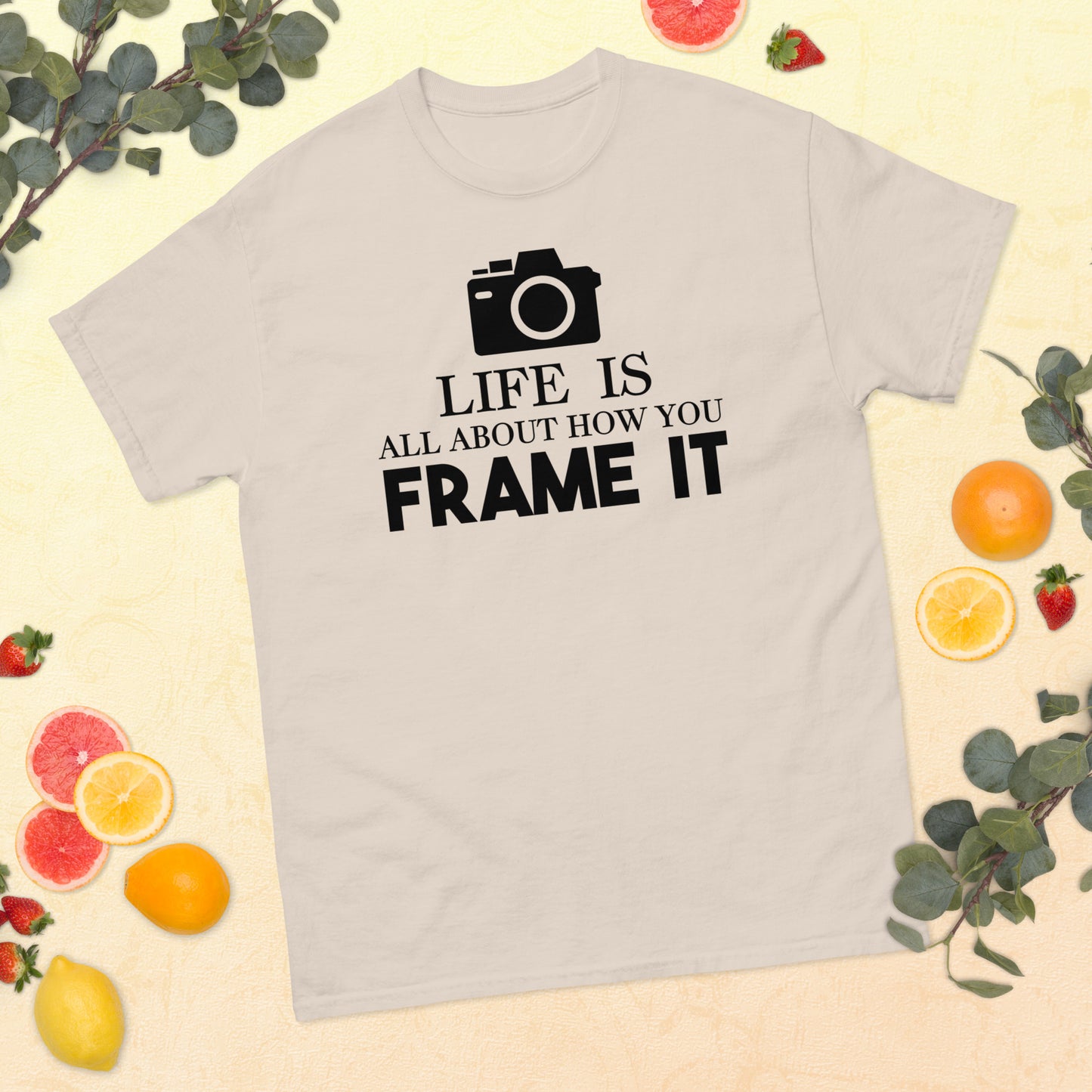 T-shirts pour hommes - Comment vous l'encadrez - Logo noir