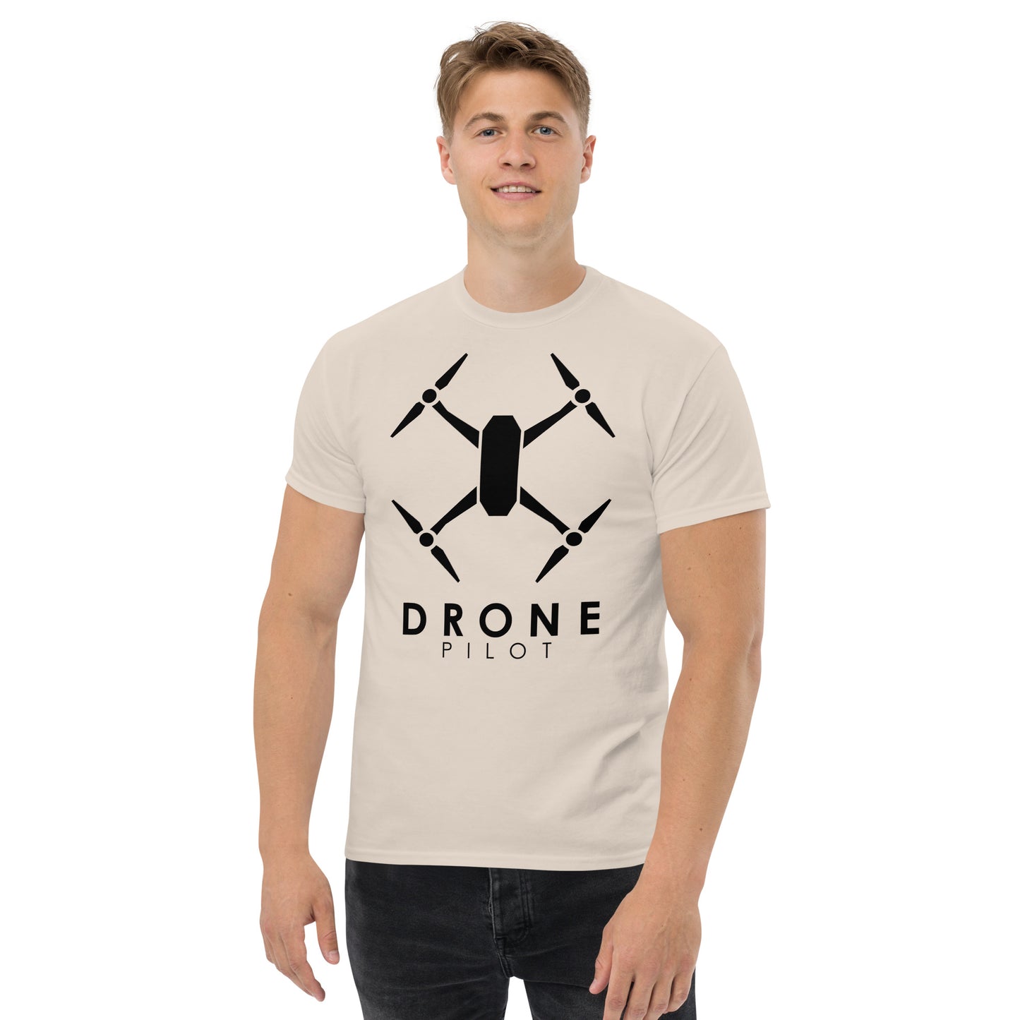 T-shirts Homme - Pilote de Drone - Logo Noir