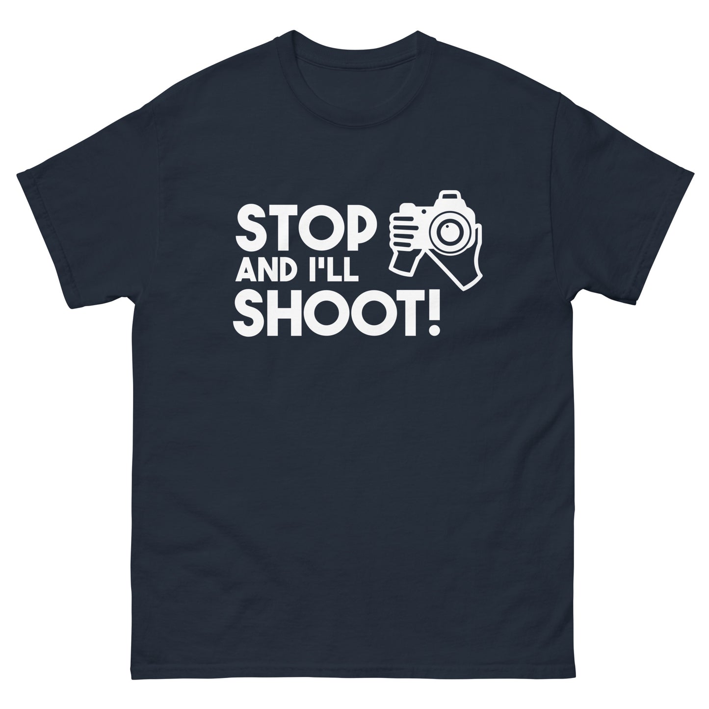 T-shirts Homme - Arrête et je tire - Logo blanc