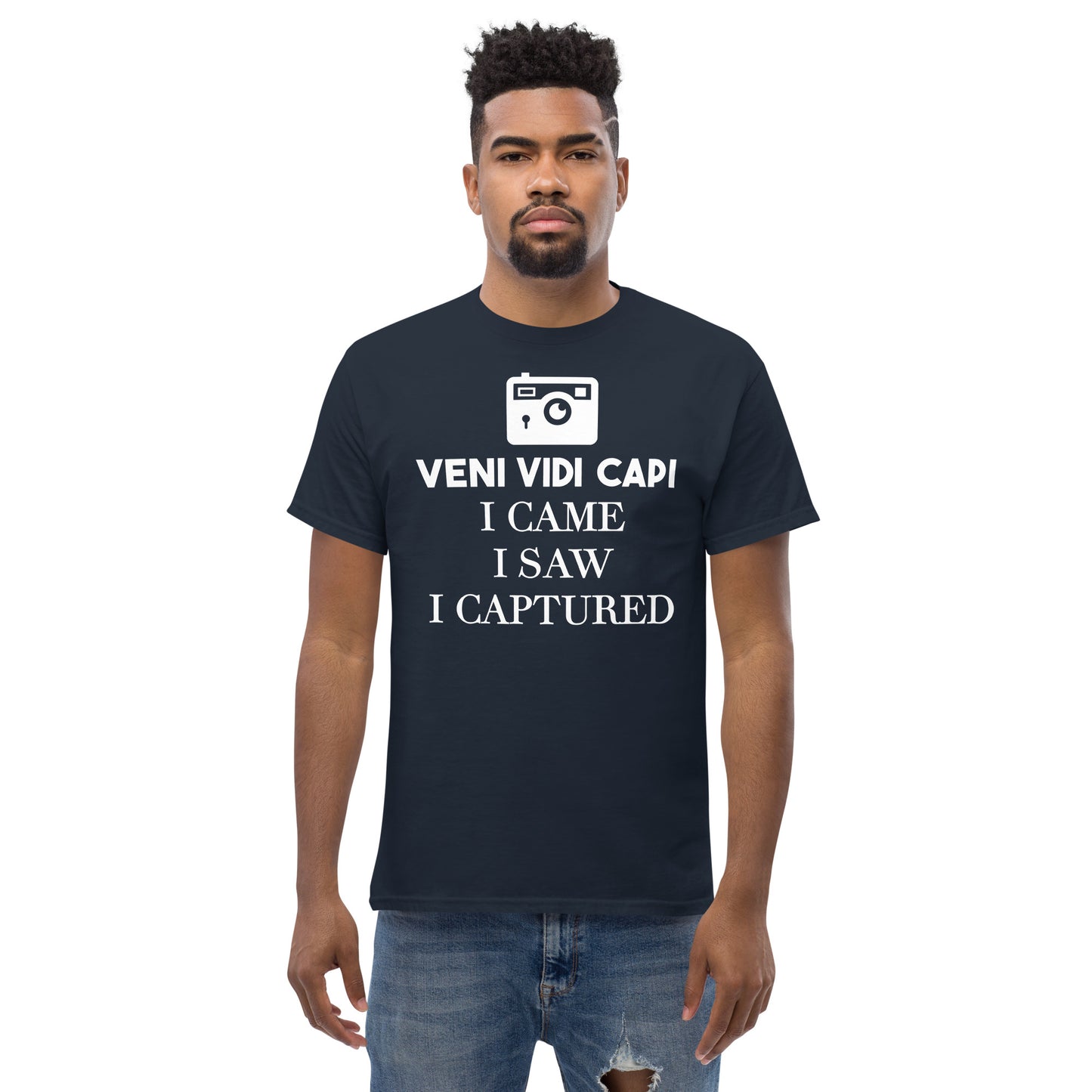 T-shirts Homme - Capi Veni Vidi - Logo Blanc