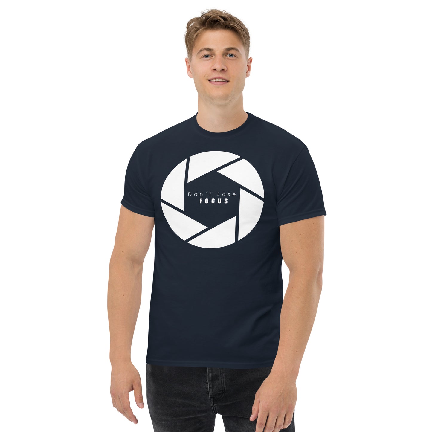 T-shirts pour hommes - Don't Lose Focus - Logo blanc