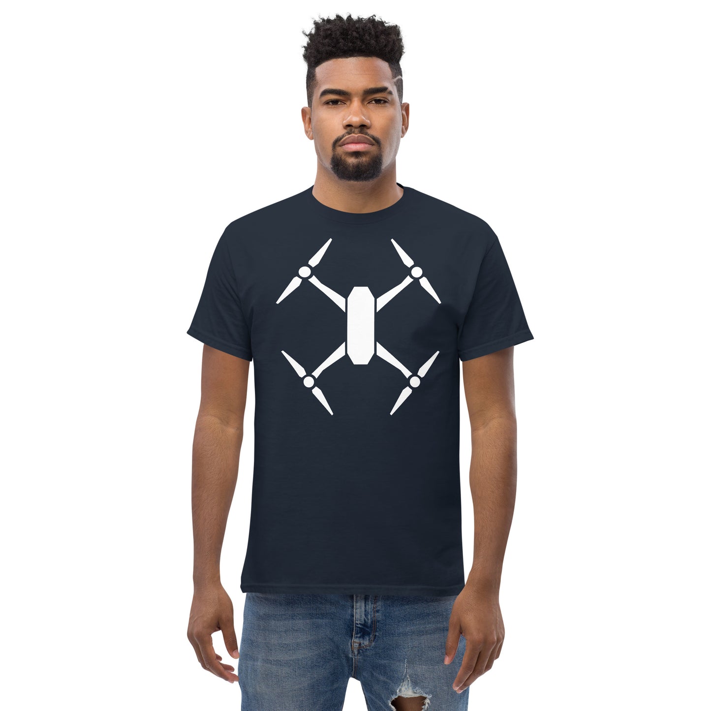T-shirts Homme - Drone - Logo Blanc