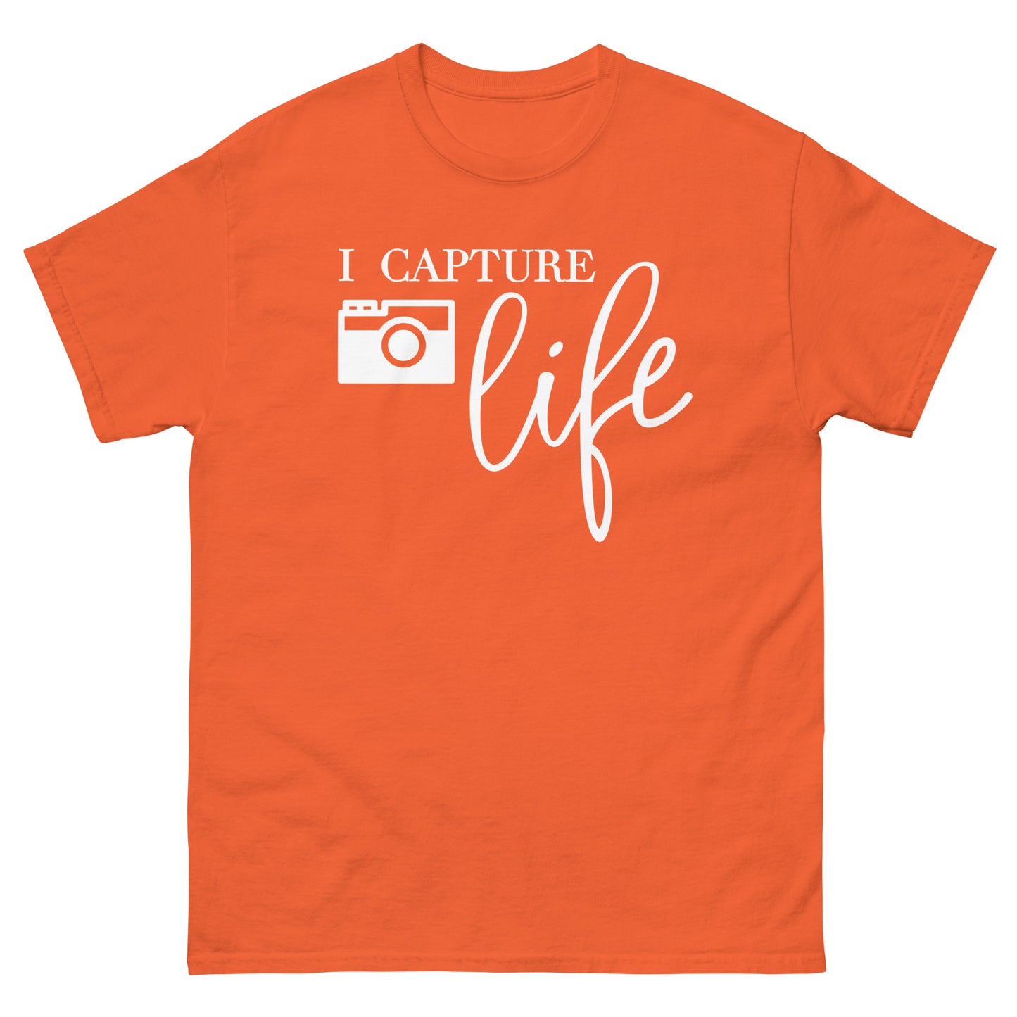 T-shirts Homme - Je capture la vie - Logo Blanc