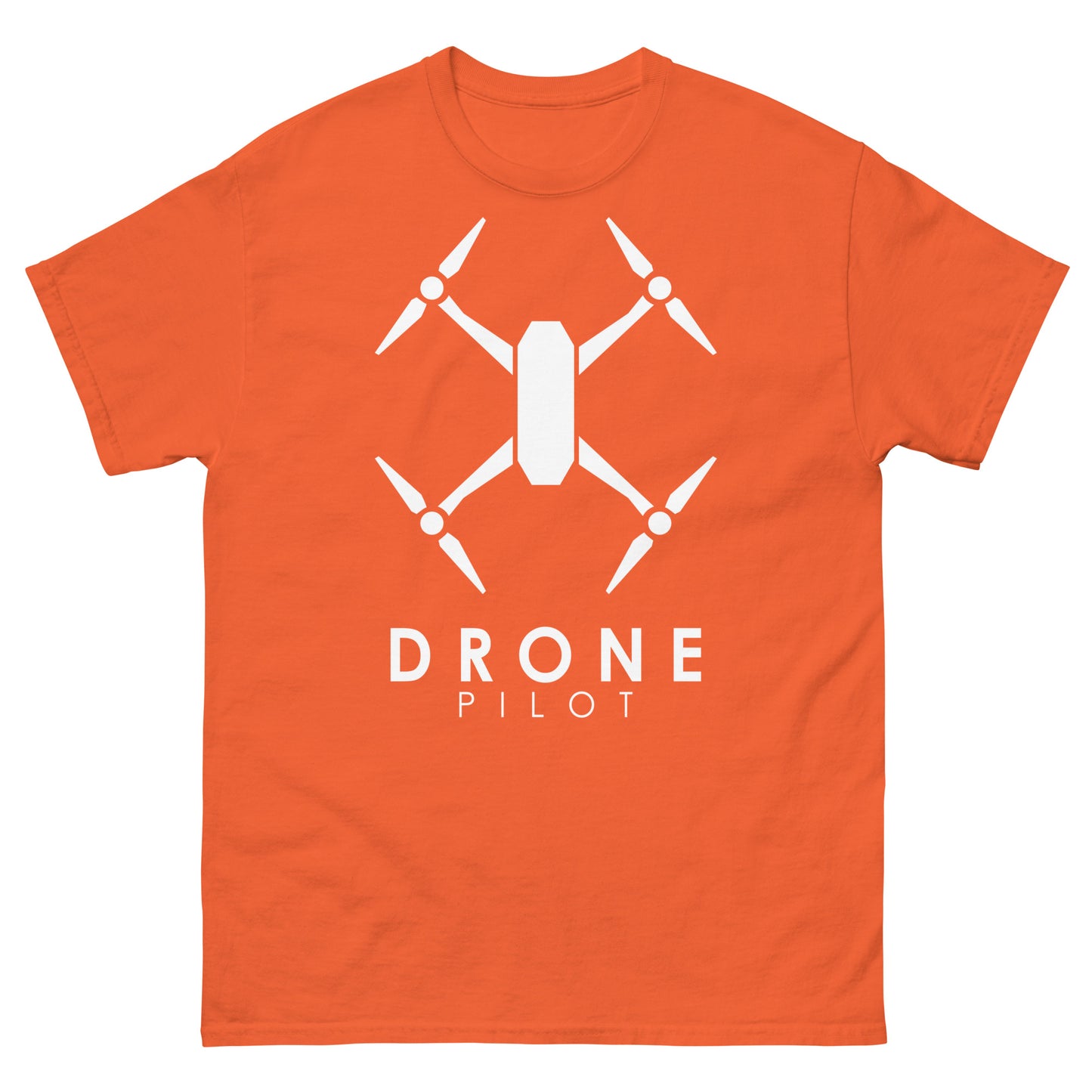 T-shirts Homme - Pilote de Drone - Logo Blanc