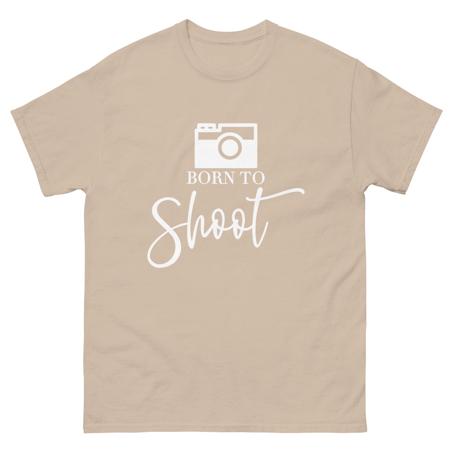 T-shirts Homme - Born to shoot - Logo Blanc
