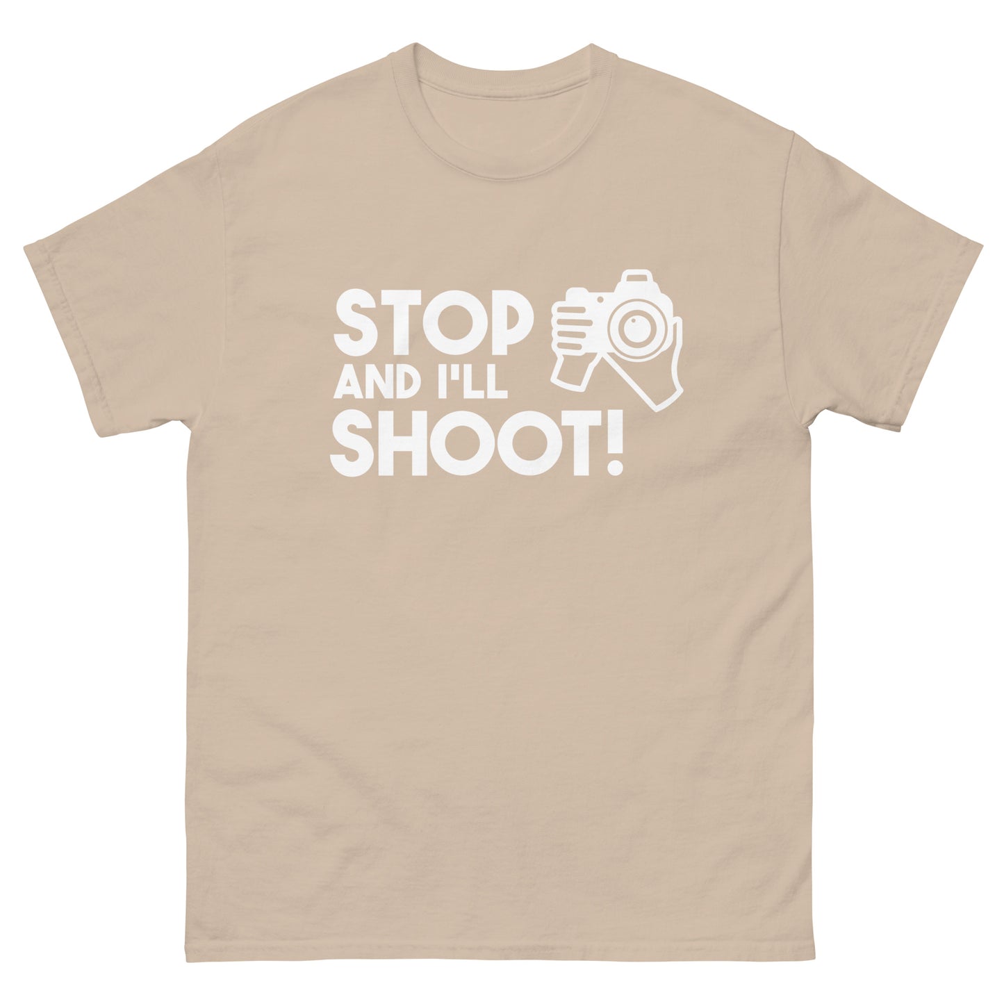 T-shirts Homme - Arrête et je tire - Logo blanc