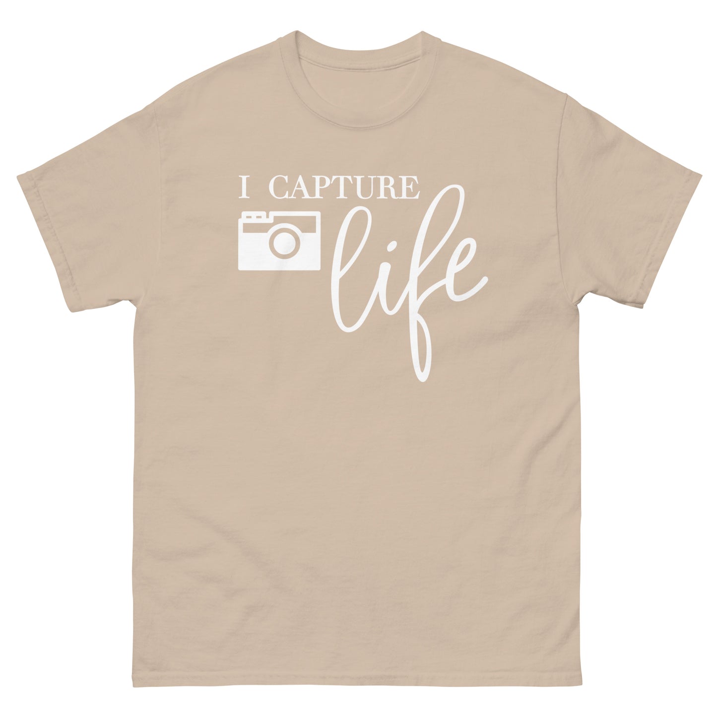 T-shirts Homme - Je capture la vie - Logo Blanc