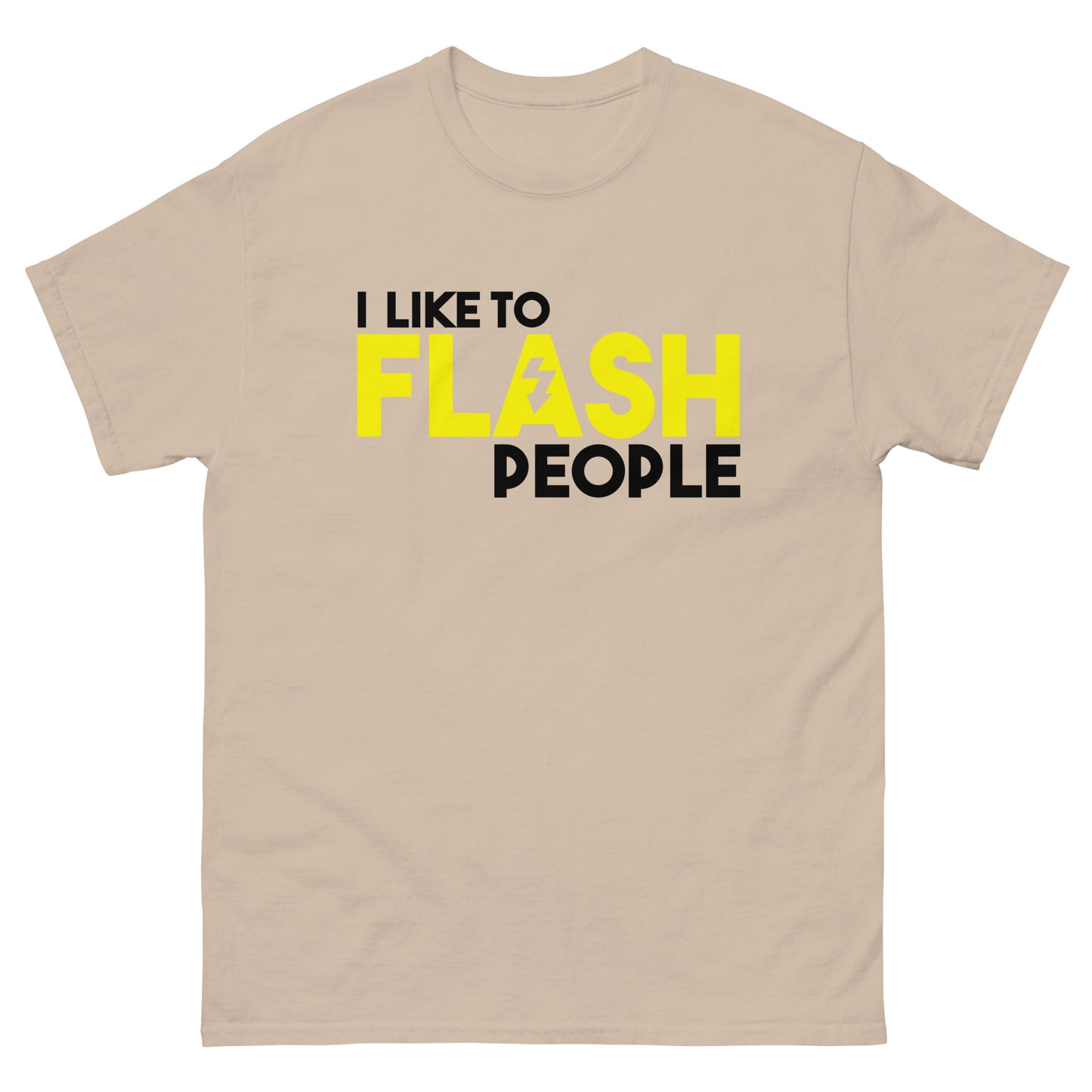 T-shirts Homme - J'aime flasher - Logo Blanc