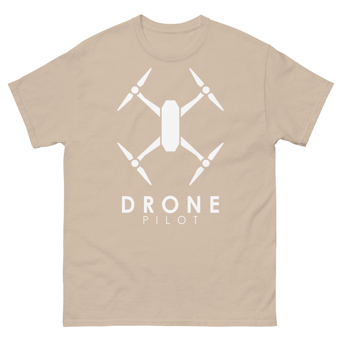 T-shirts Homme - Pilote de Drone - Logo Blanc