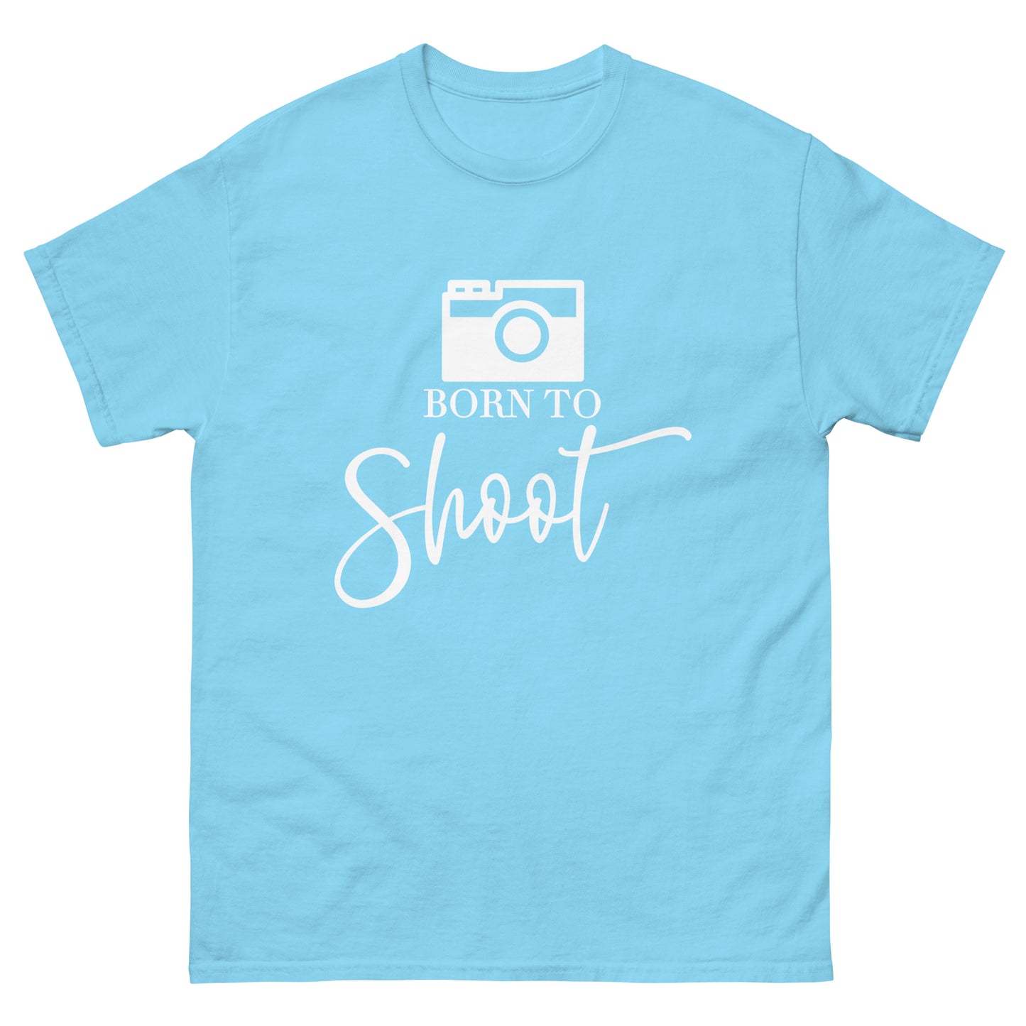 T-shirts Homme - Born to shoot - Logo Blanc