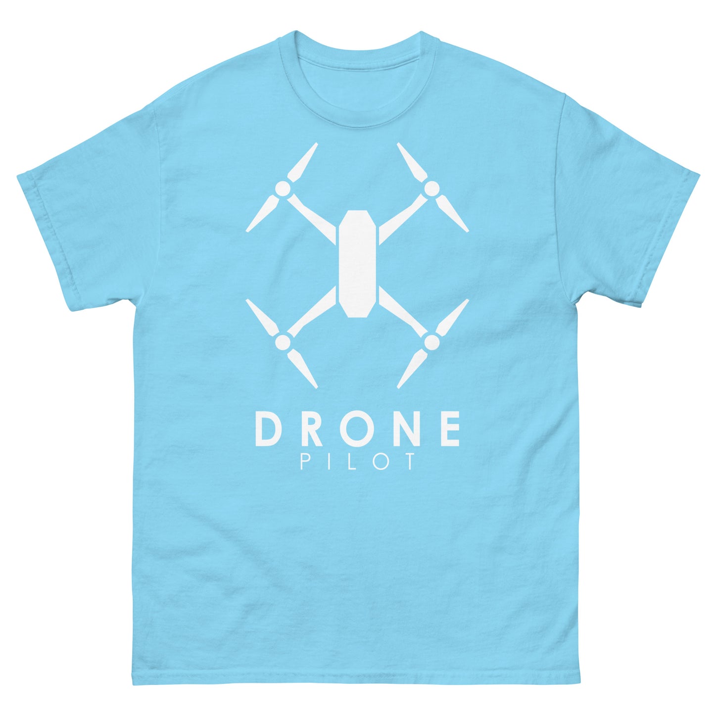 T-shirts Homme - Pilote de Drone - Logo Blanc