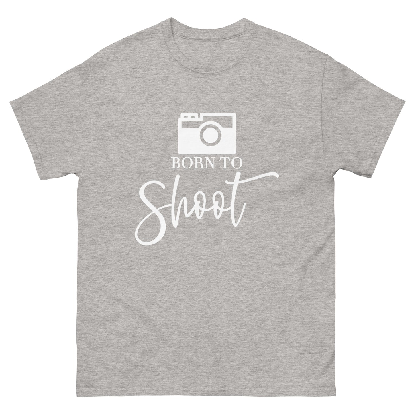 T-shirts Homme - Born to shoot - Logo Blanc