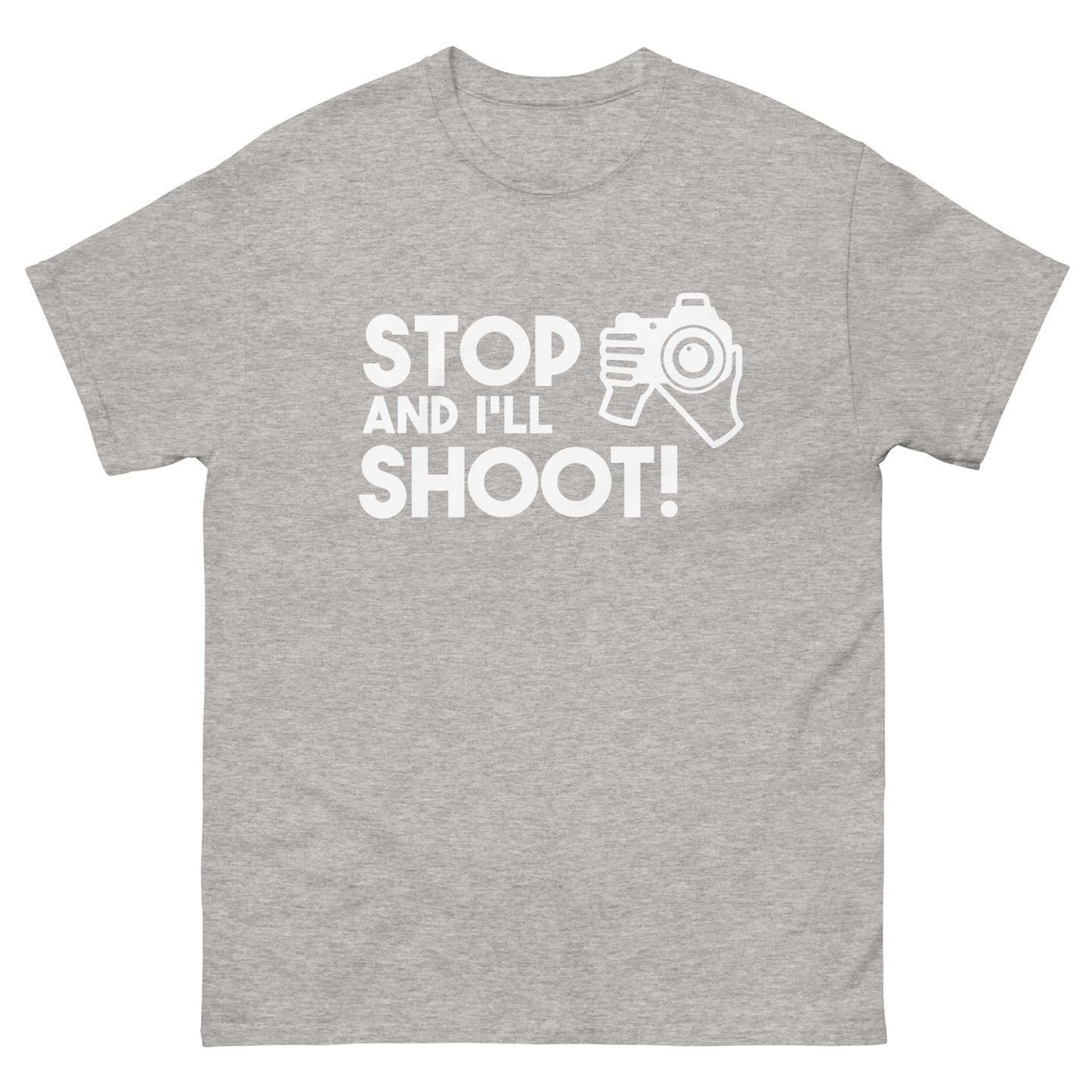 T-shirts Homme - Arrête et je tire - Logo blanc