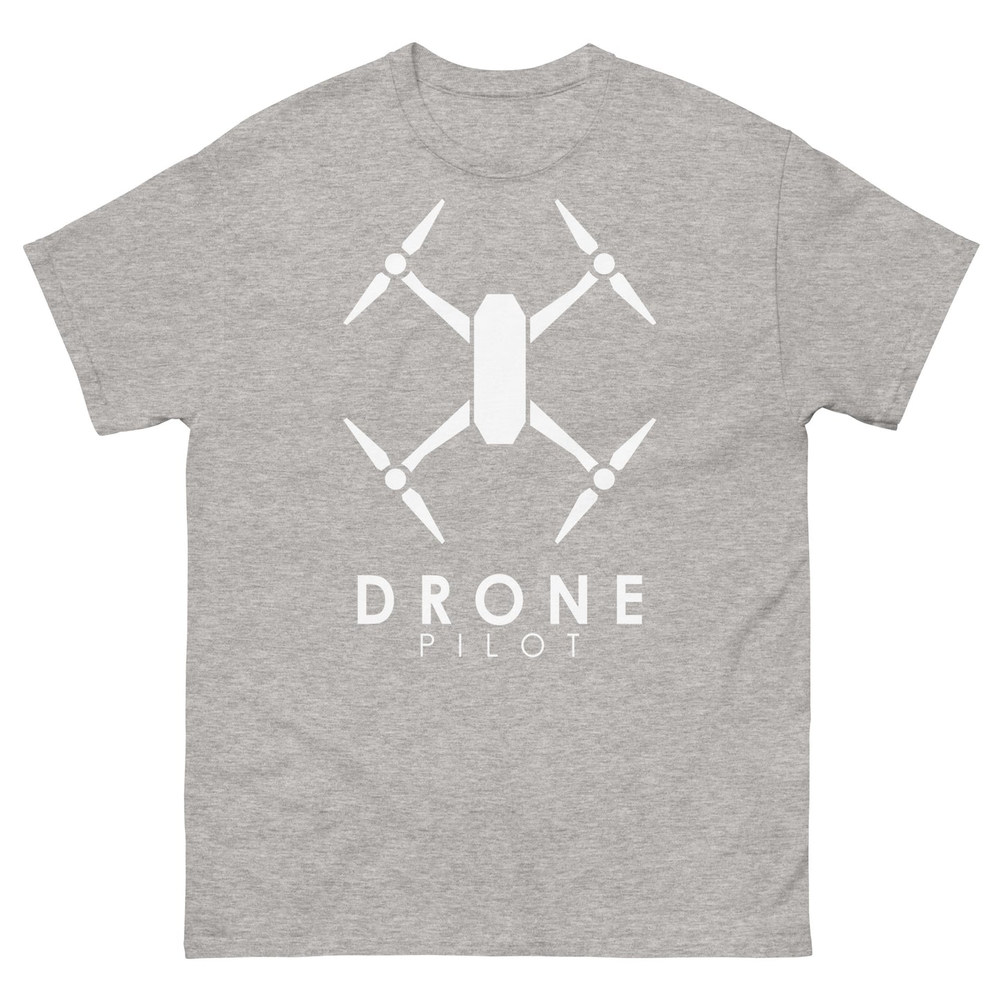 T-shirts Homme - Pilote de Drone - Logo Blanc
