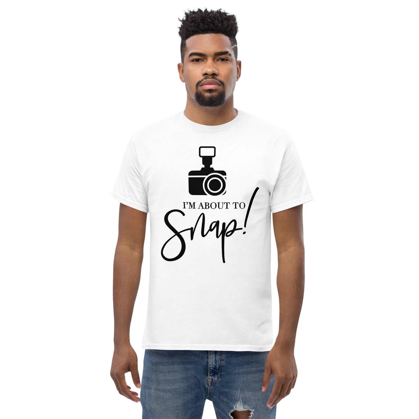 T-shirts pour hommes - Je suis sur le point de craquer - Logo noir