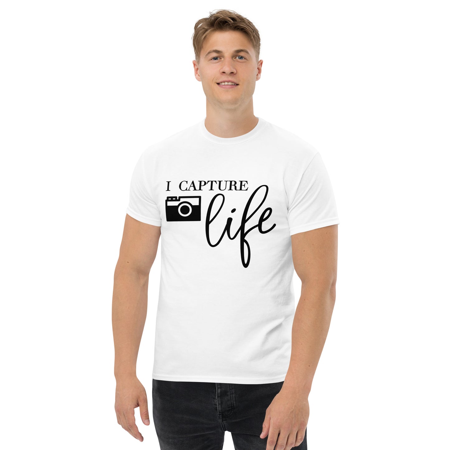 T-shirts Homme - Je capture la vie - Logo noir