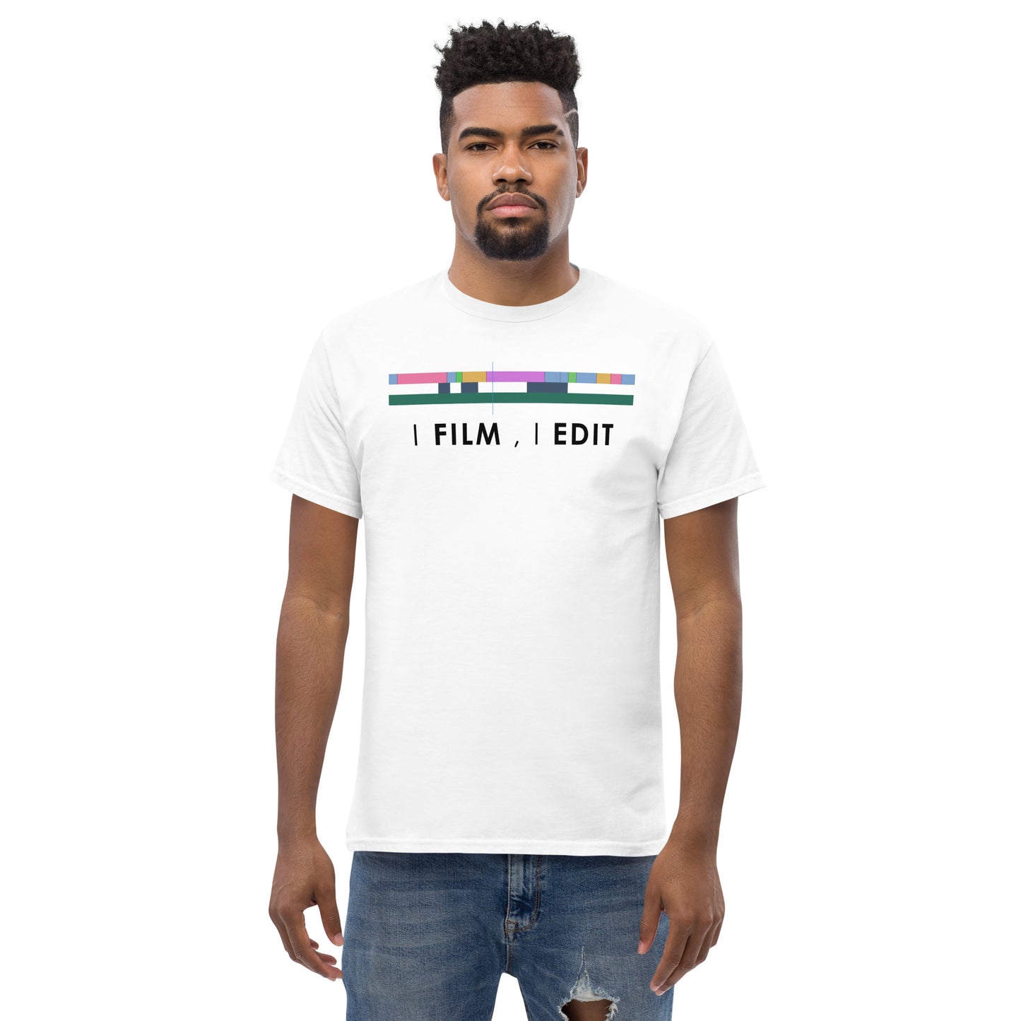 T-shirts Homme - Je filme j'édite - Logo noir