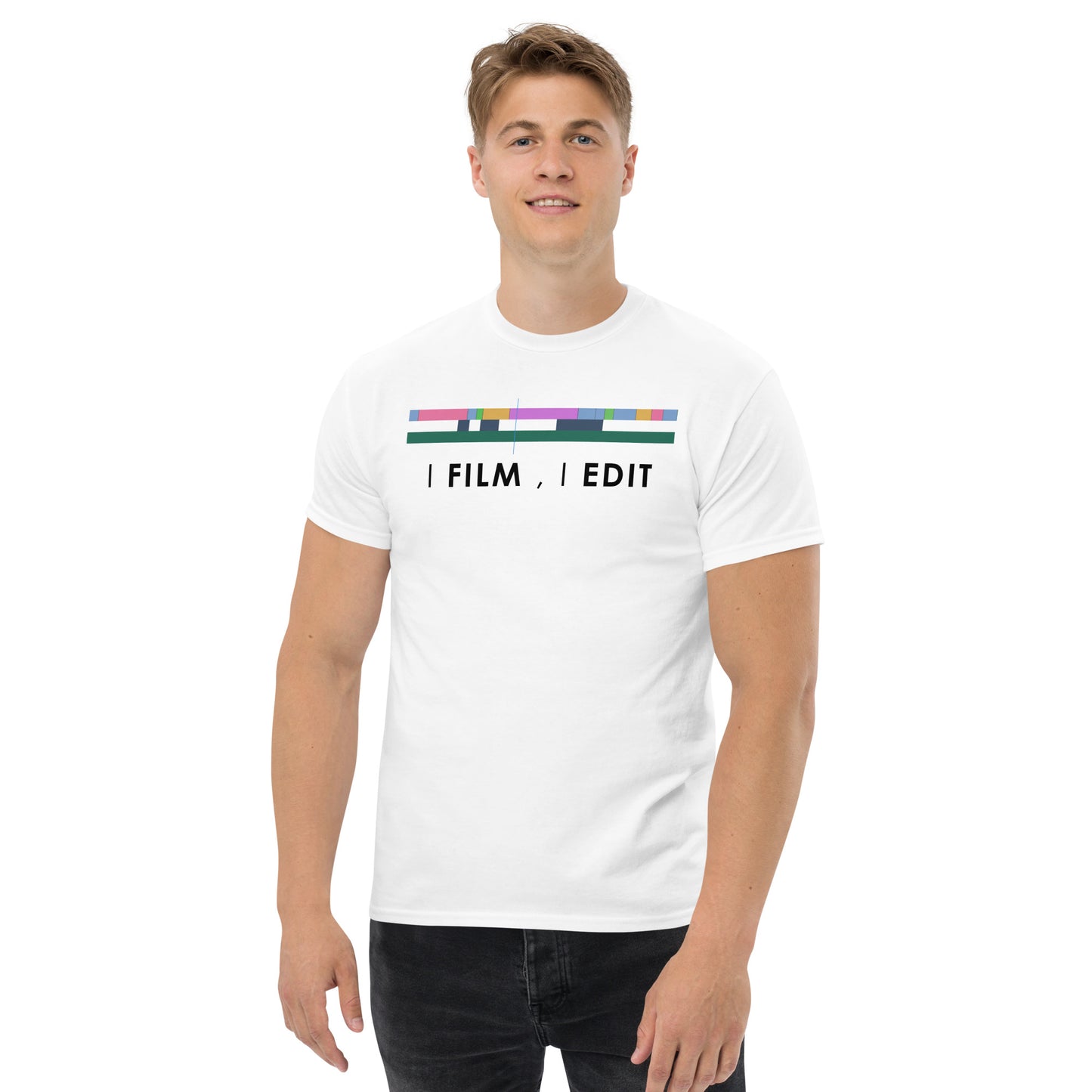 T-shirts Homme - Je filme j'édite - Logo noir