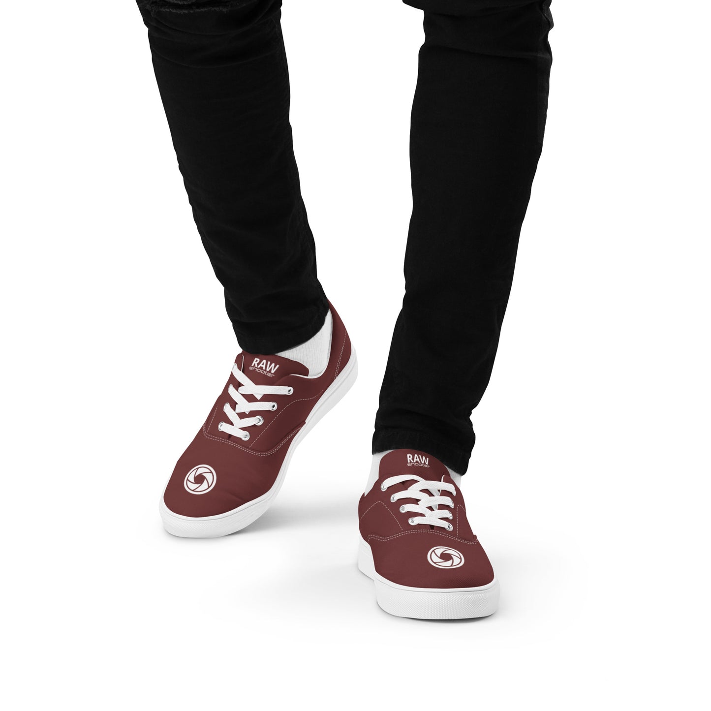 Chaussures en toile à lacets pour hommes