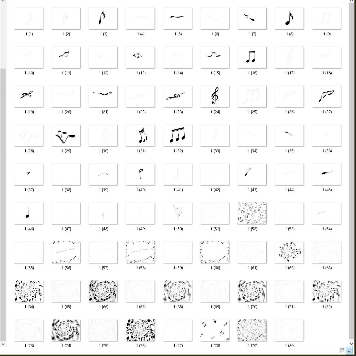 Music notes - Overlays
