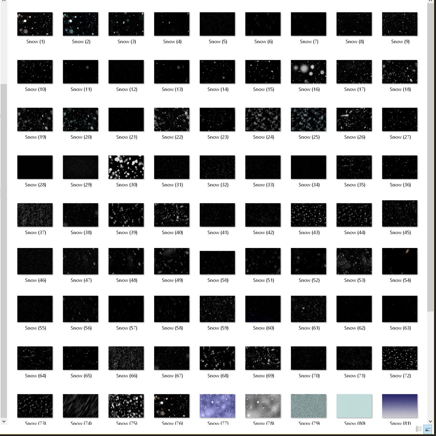 Snow -Overlays