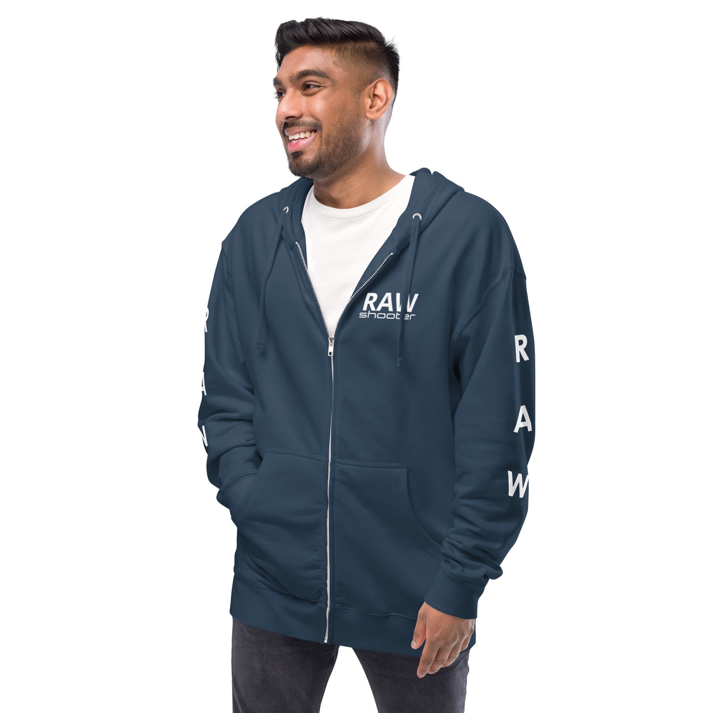 Sweat à capuche unisexe zippé en polaire