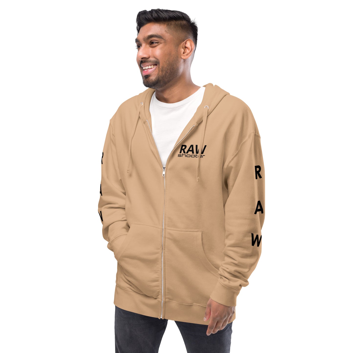 Sweat à capuche unisexe zippé en polaire