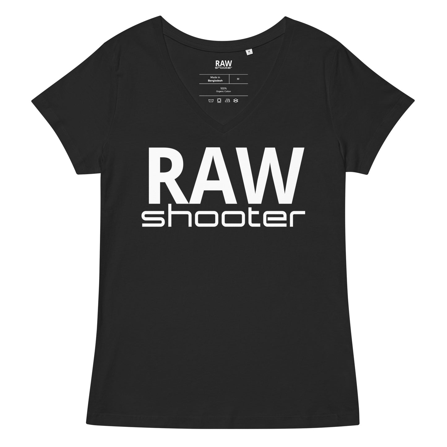 T-shirt col V ajusté femme