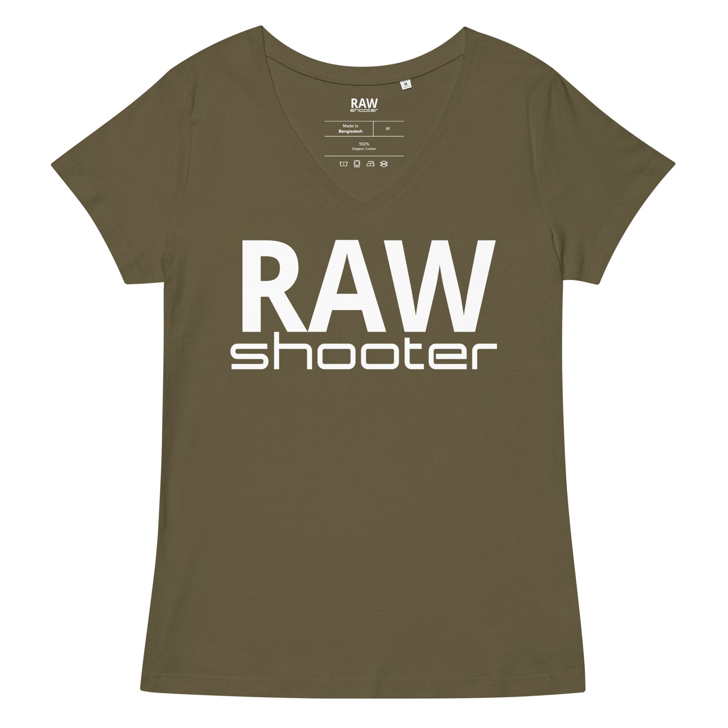 T-shirt col V ajusté femme