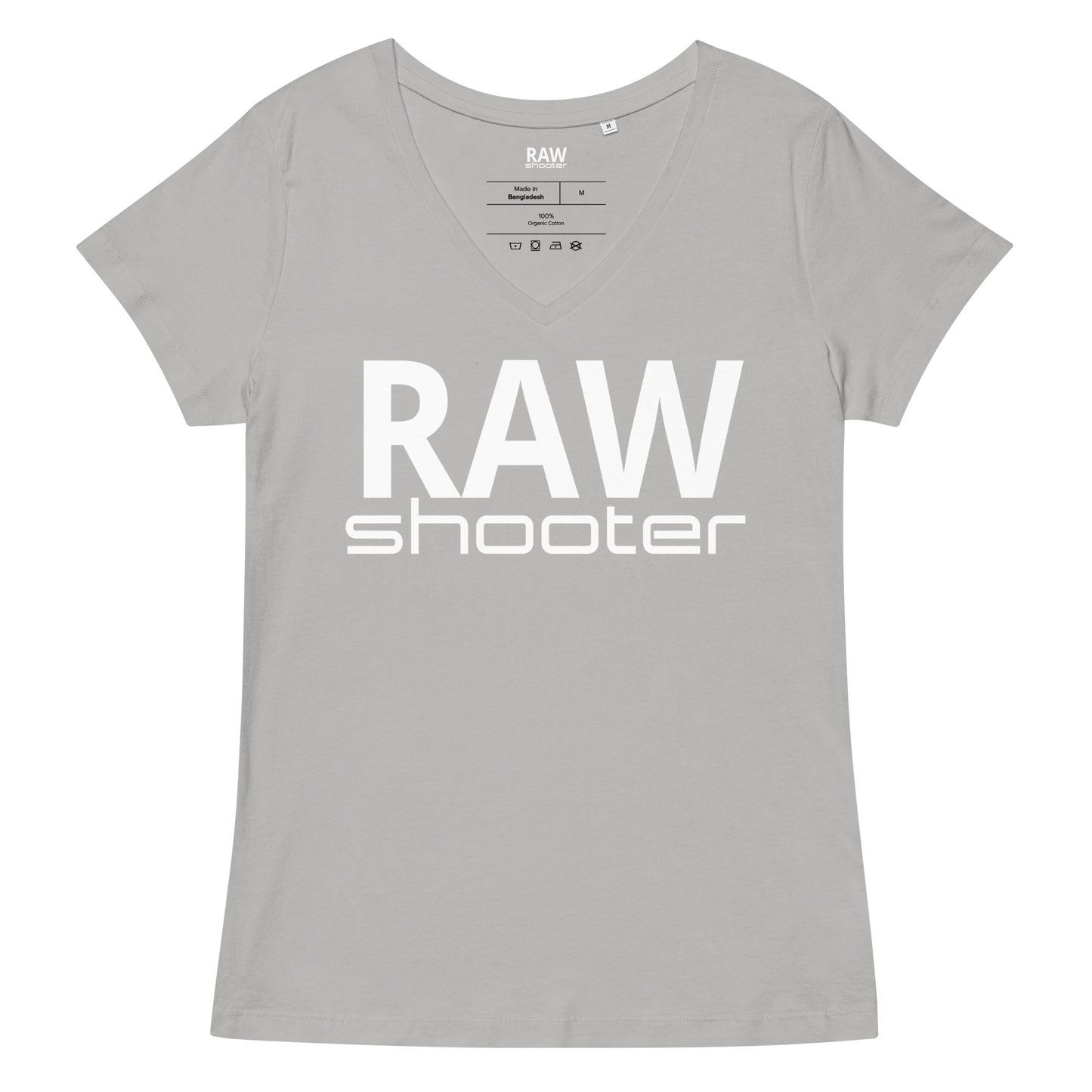 T-shirt col V ajusté femme