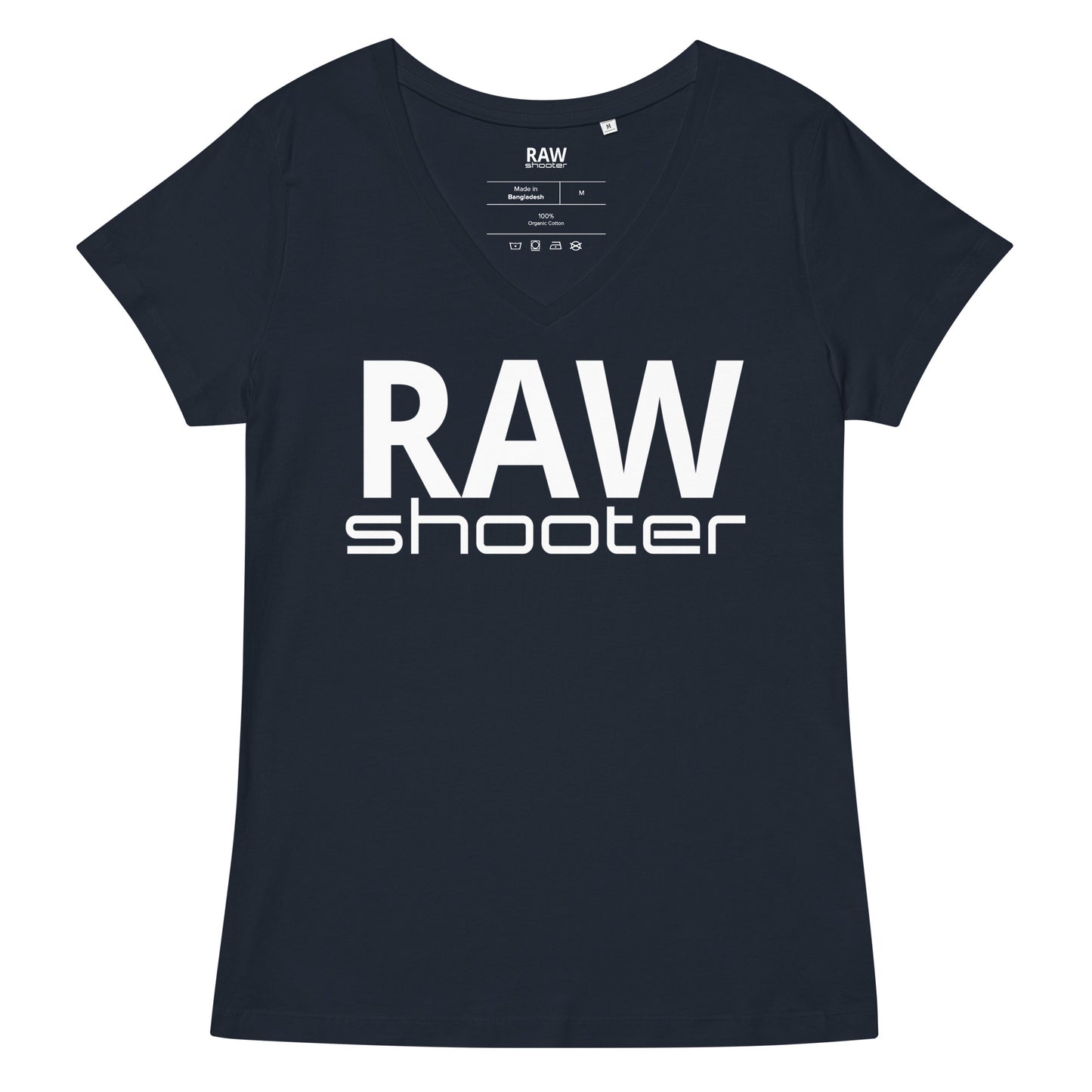 T-shirt col V ajusté femme
