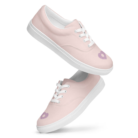 Chaussures en toile à lacets pour femme