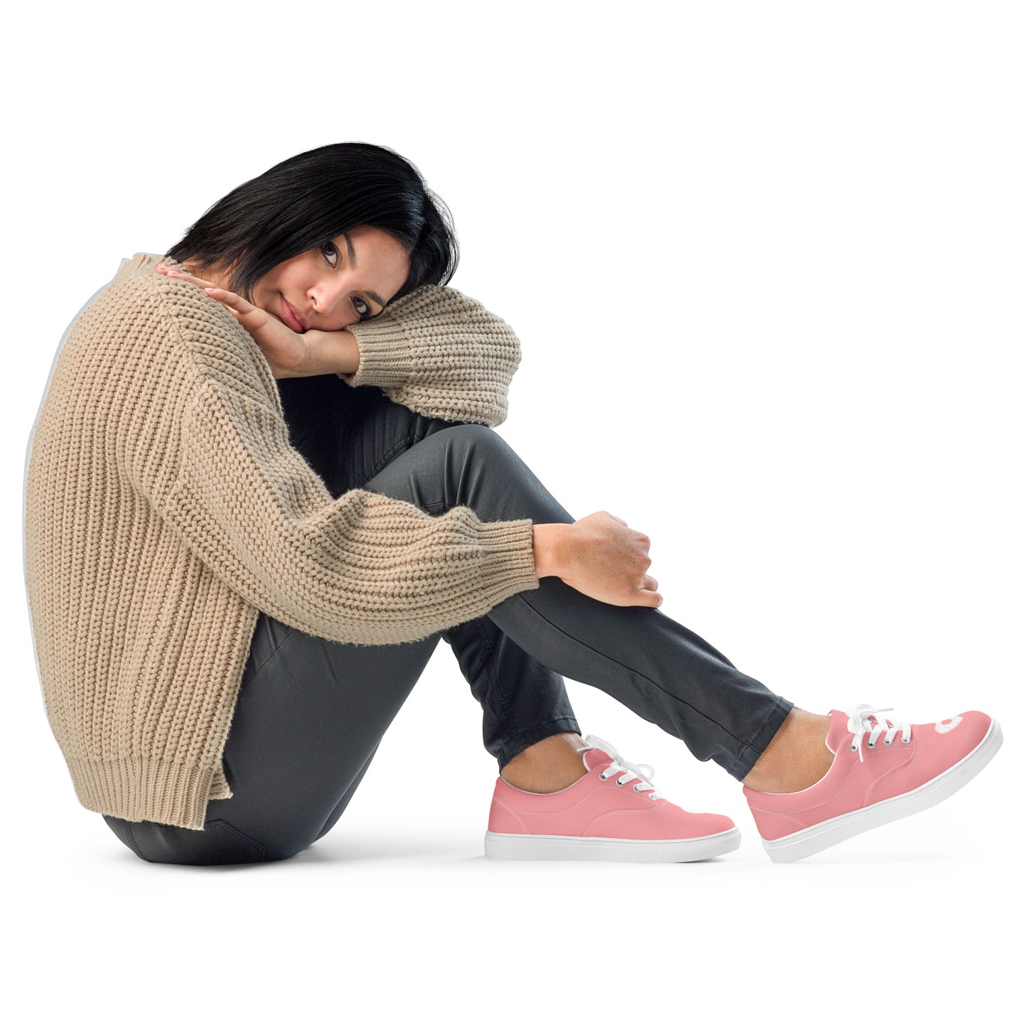 Chaussures en toile à lacets pour femmes