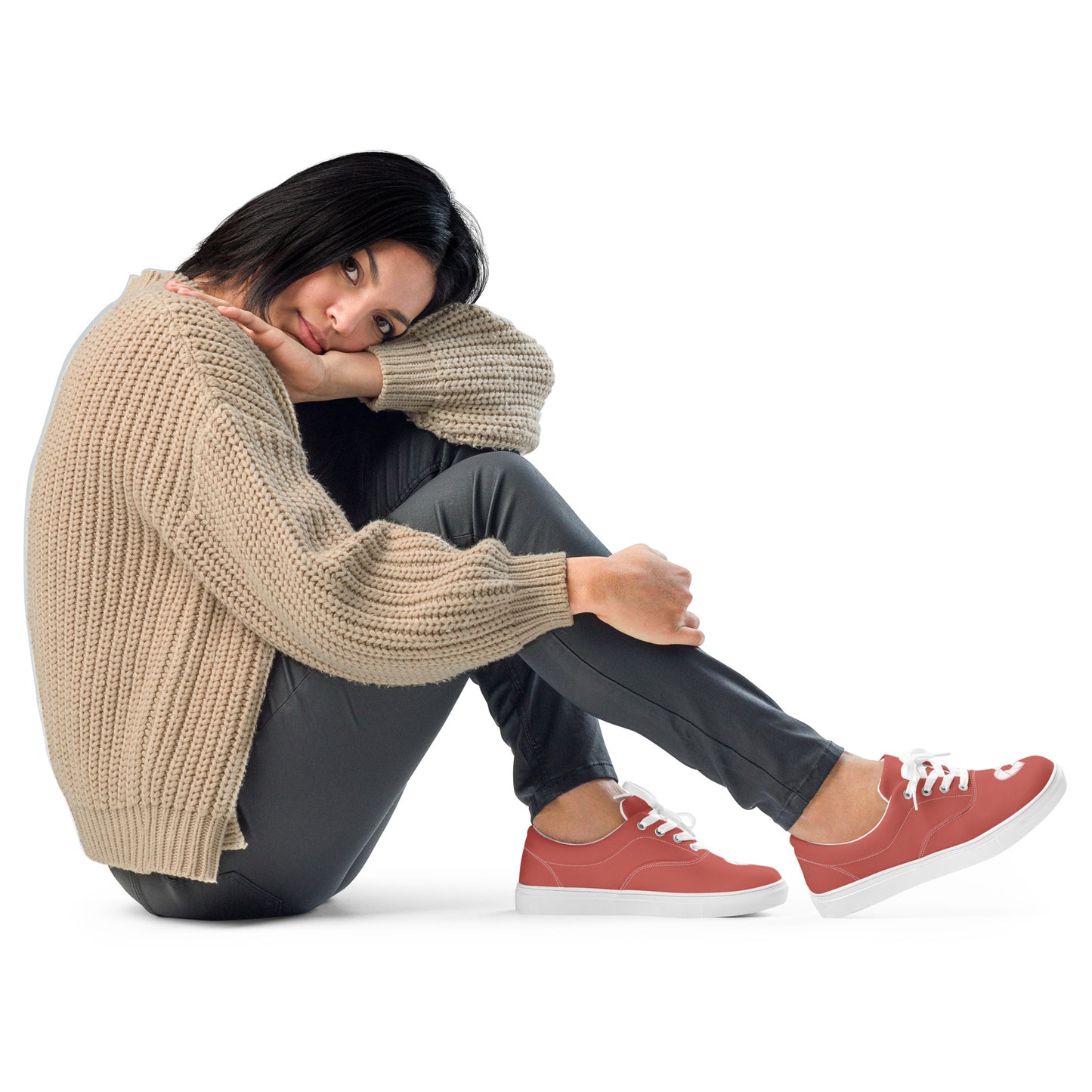 Chaussures en toile à lacets pour femme