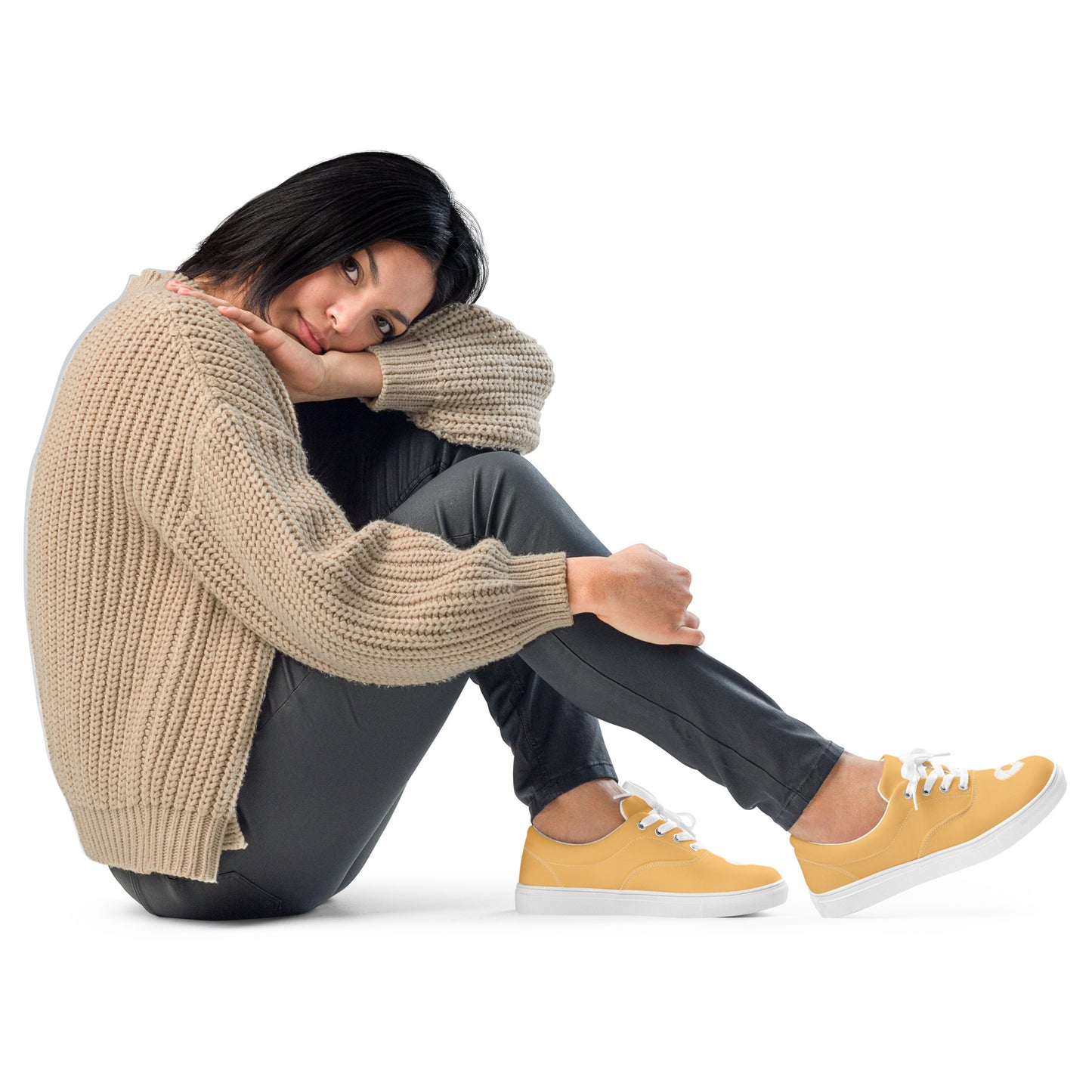 Chaussures en toile à lacets pour femmes