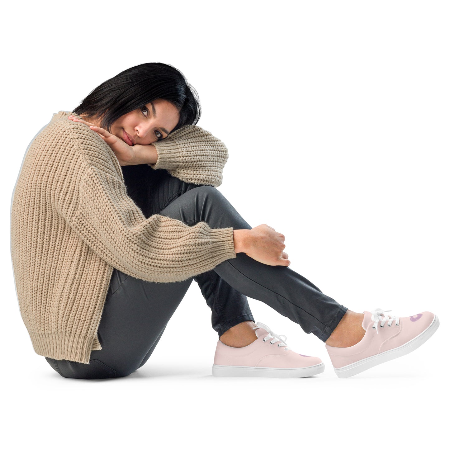 Chaussures en toile à lacets pour femme
