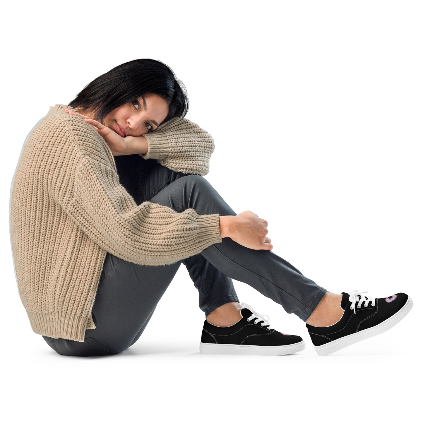 Chaussures en toile à lacets pour femmes