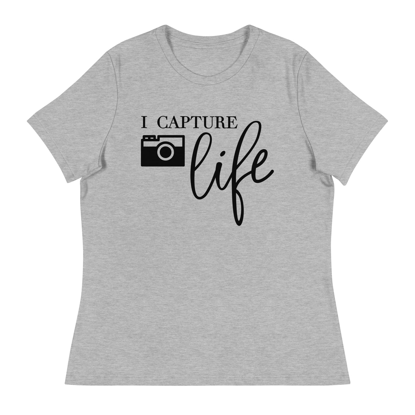 T-shirts fille - je capture la vie - Logo noir