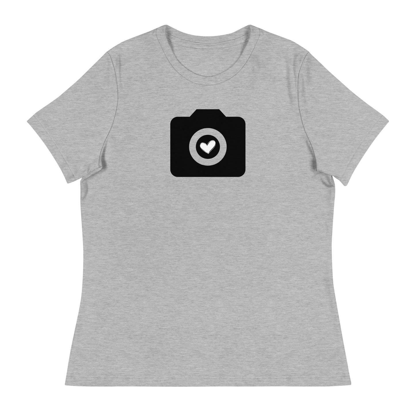 T-shirts fille - appareil photo - Logo noir